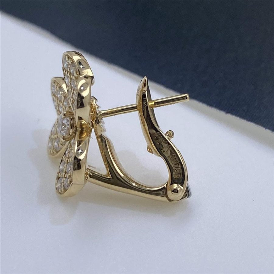 [Agudo Jewelry]FRIVOLE GOLD FLOWER DIAMOND EARRINGS