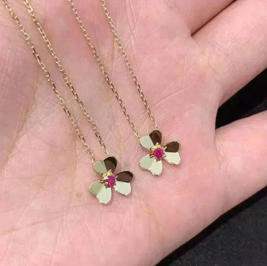 [Agudo Jewelry]FRIVOLE GOLD FLOWER NECKLACE