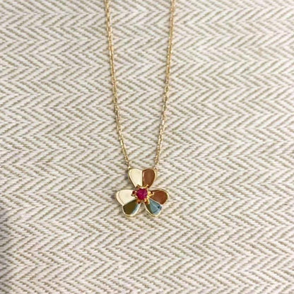 [Agudo Jewelry]FRIVOLE GOLD FLOWER NECKLACE