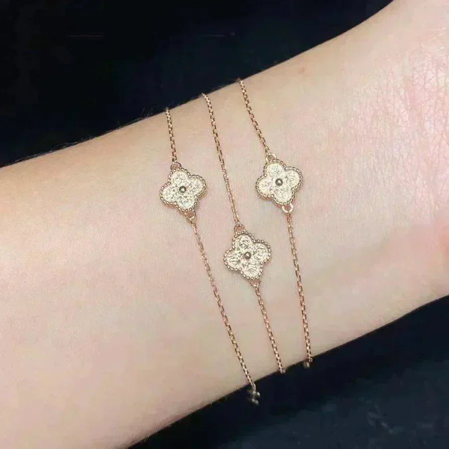 [Agudo Jewelry]CLOVER SINGLE FLOWER BRACELET