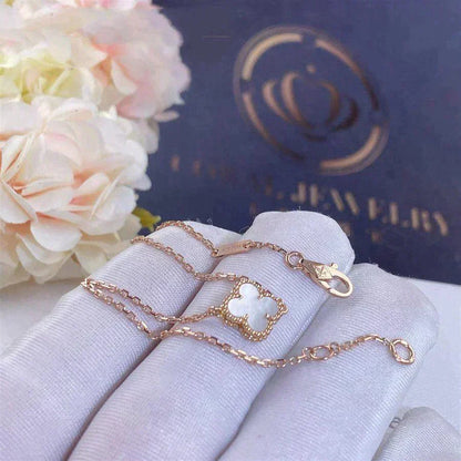 [Agudo Jewelry]CLOVER WHITE MOP SINGLE FLOWER BRACELET