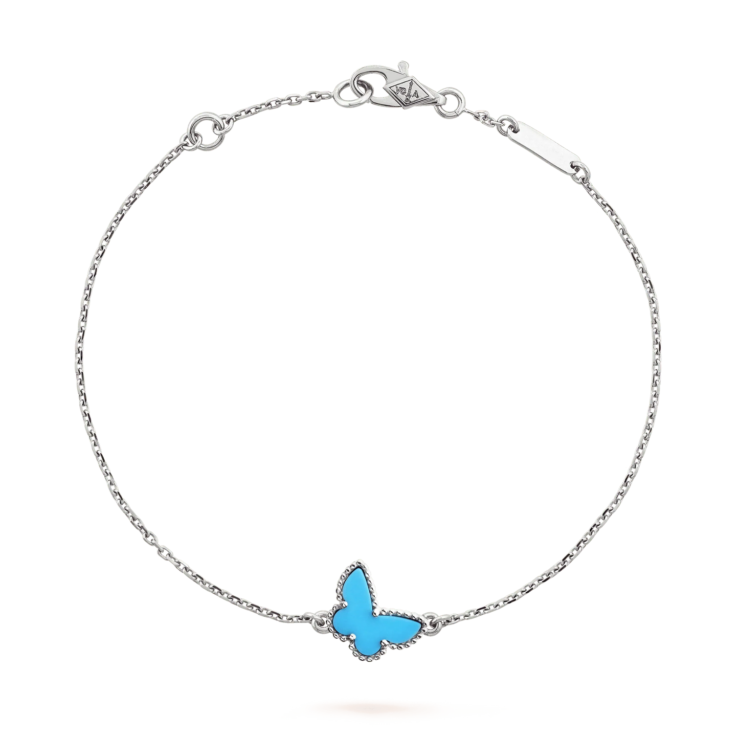 [Agudo Jewelry]BUTTERFLY TURQUOISE BUTTERFLY BRACELET SILVER