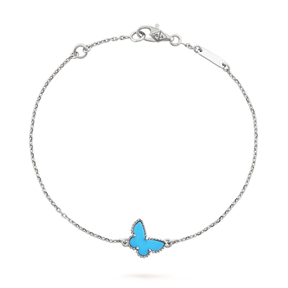 [Agudo Jewelry]BUTTERFLY TURQUOISE BUTTERFLY BRACELET SILVER