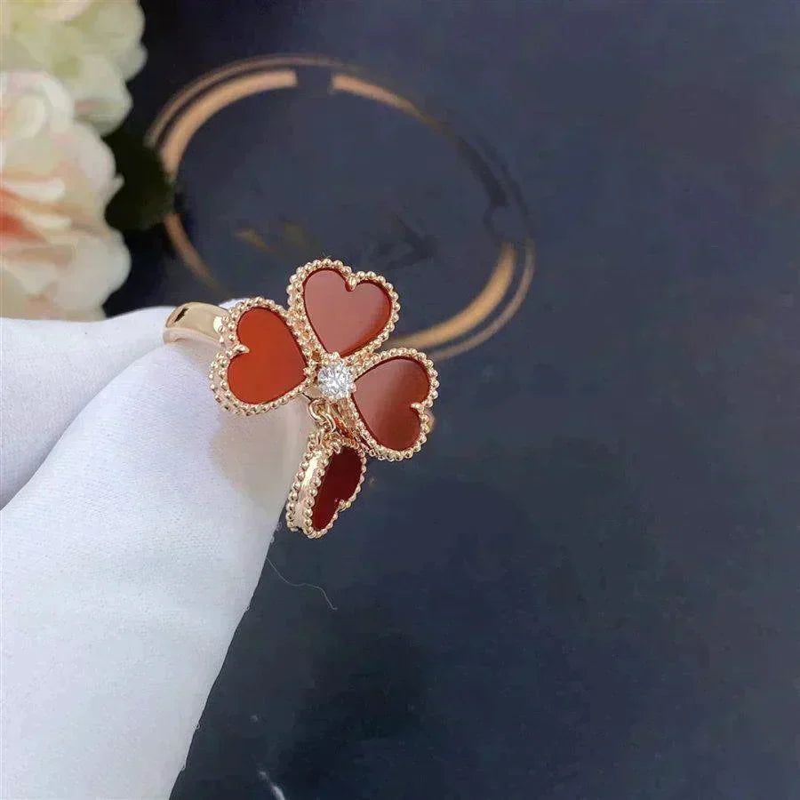 [Agudo  Jewelry]SWEET CLOVER CARNELIAN RING