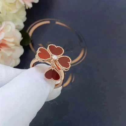 [Agudo  Jewelry]SWEET CLOVER CARNELIAN RING