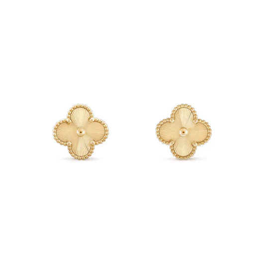 [AgudoJewelry]CLOVER MEDIUM 1 MOTIFS LASER EARRINGS