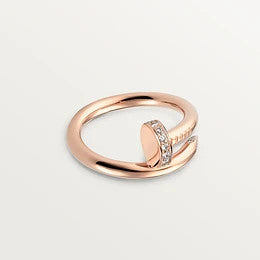 [Agudo  Jewelry]JUSTE RING 2.65MM PINK GOLD DIAMOND