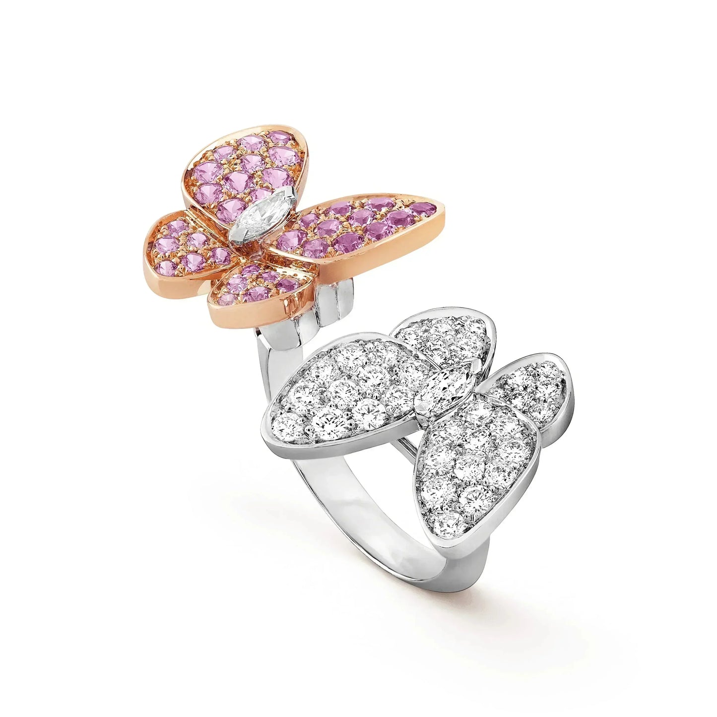 [Agudo  Jewelry]TWIN BUTTERFLY DIAMOND RING