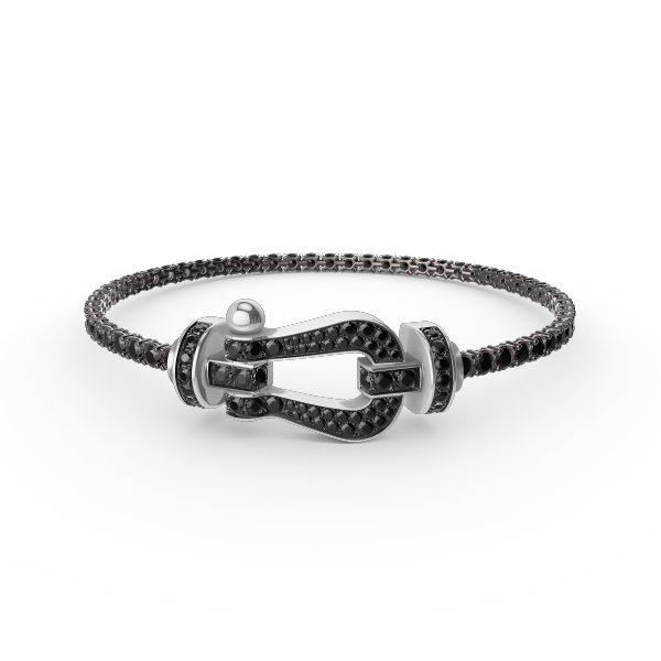 [Agudo Jewelry]FORCE  LARGE HORSESHOE FULL DIAMOND TENNIS BRACELET